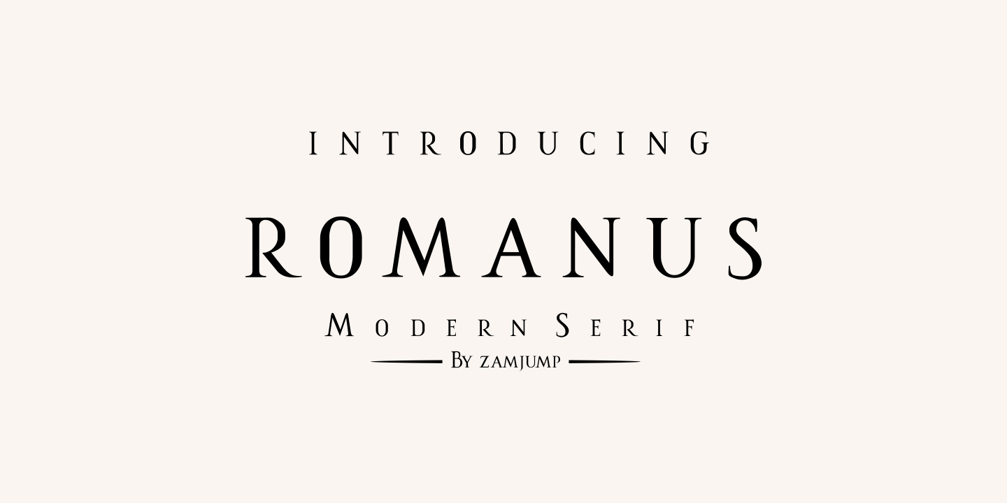 Пример шрифта Romanus